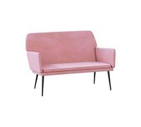 vidaXL Banc Rose 108x79x79 cm Velours Rose G