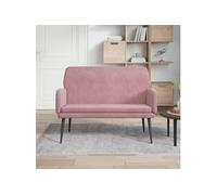 Banc Rose 108x79x79 cm Velours