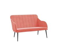 Vidaxl Banc Rose 110x76x80 Cm Velours Rose