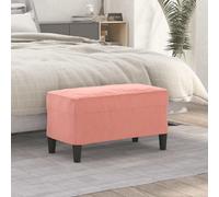 Banc Rose 70x35x41 cm Velours