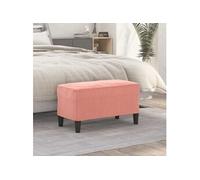vidaXL Banc Rose 70x35x41 cm Velours349400 Rose G