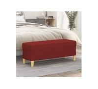 Banc Rouge bordeaux 100x35x41 cm Tissu349381