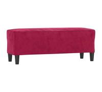 vidaXL Banc en velours 100x35x41 cm rouge bordeaux