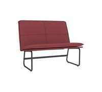 Vidaxl Banc Rouge Bordeaux 100x75x76 Cm Similicuir Rouge
