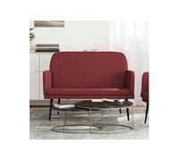 Vidaxl Banc Rouge Bordeaux 107x80x81 Cm Similicuir Rouge