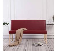Banc Rouge Bordeaux Similicuir Siège Banquette de Salon Banc de Canapé vidaXL
