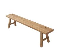 Banc rustique en bois de ferme - 180,1 cm de long pour entrée et salon - Banc de salle à manger étroit en bois massif durable de style vintage chic et fonctionnel