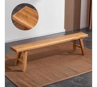 Banc rustique en bois massif étroit de style rustique vintage parfait pour l'entrée de la chambre à coucher ou comme un accent élégant de bout de lit. Charme antique pour votre décoration d'intérieur.