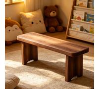 Banc Salle a Manger en Bois Intérieur Banquette Salon 60cm 80cm 90cm 100cm 120cm 150cm Banc d'entrée Bout de Lit pour Chambre à Coucher Salon Cuisine Couloir, Étagère à Plantes(L120xW20xH15cm)