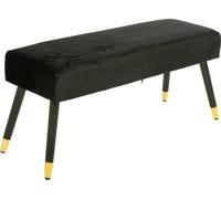 Banc "Salome" noir - velours - Atmosphera créateur d'intérieur