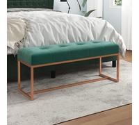 Banc Siège Chaise Meuble Bout de Lit Salle de Séjour Salon Gris Velours vidaXL