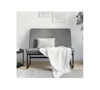 vidaXL Banc rembourré inclinable avec dossier – Meuble salon – Tissu gris clair