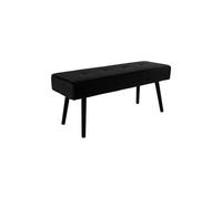 Banc Skiby en velours noir avec pattes noires