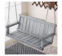 Banc suspendu d'extérieur avec chaînes en acier et dossier confortable, idéal pour le jardin, la cour ou le balcon