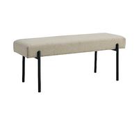 Banc Swindon - Banc, sable avec pieds noirs, 1x36x42,5 cm, HN123