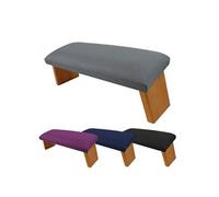 Banc, tabouret de méditation, yoga pliant en bois - Gris