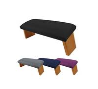 Banc, tabouret de méditation, yoga pliant en bois - Noir Noir