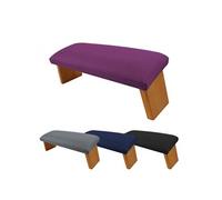 Banc, tabouret de méditation, yoga pliant en bois - Prune