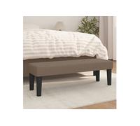 vidaXL Banc Taupe 100x30x30 cm Tissu346648 Taupe G