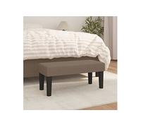 vidaXL Banc 346620 en tissu Taupe 70 x 30 x 30 cm