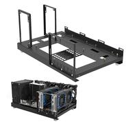 Banc Test PC Open air Frame ATX M-ATX ITX 402mm - châssis Open Mining Acier SPCC | boîtier Plateforme GPU ventilé Portable poignée Acier | Rack Ordinateur modulaire Refroidissement DIY