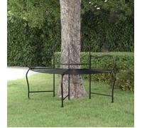 Banc tour d'arbre - ESTINK - 150 cm - Acier - Noir - Design élégant pour jardin