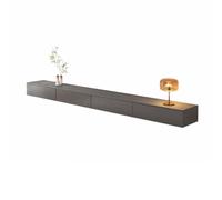 Banc TV Meuble TV simple mural moderne, centre de divertissement flottant avec armoire de rangement, meuble TV de luxe avec étagère de rangement for routeur Wifi, table console multimédia for salon Me