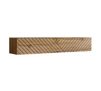 Banc TV Mural Design "Switch Lamel" 180cm Naturel Rainuré