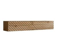 Banc TV Mural Design "Switch Lamel" 180cm Naturel Rainuré Beige G