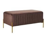 Banc UTAH Velours Marron foncé