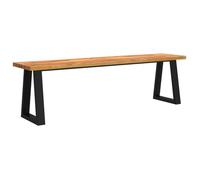 Banc - UU - avec bord vivant - 160 cm - bois d'acacia massif LL217113