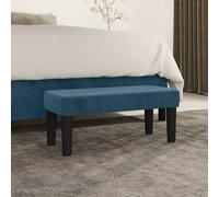 Banc Velours Banquette Banc de Bout de Lit Multicolore Multi-taille vidaXL
