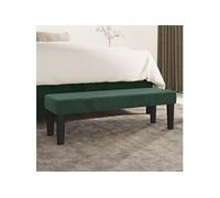 vidaXL Banc 346669 - Velours Vert foncé 100 x 30 x 30 cm - Contemporain, rectangulaire