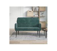 Vidaxl Banc Vert Foncé 108x79x79 Cm Velours Vert
