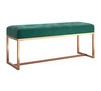 Banc Vert foncé 110x36x45 cm Velours