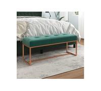 Banc Vert foncé 110x36x45 cm Velours