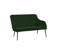 Banc Vert foncé 110x76x80 cm Velours
