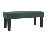 Banc Vert foncé 70x30x30 cm Velours