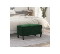 Banc Vert foncé 70x35x41 cm Velours