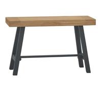 vidaXL Banc 80 cm Bois massif de teck Marron