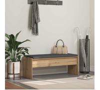 Banc Vidaxl Banc d'entrée avec coussin Chêne artisanal 103 x 38 x 40 cm