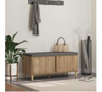 Banc Vidaxl Banc d'entrée avec coussin Chêne artisanal 60 x 38 x 46 cm