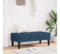 Banc Vidaxl Bleu 113x57x39 Cm En Tissu