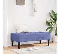 Banc Vidaxl En Jean Bleu 113x57x39 Cm Tissu