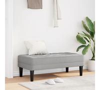 Banc Vidaxl Gris Nuage 113x57x39 Cm En Tissu
