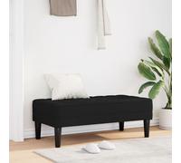 Banc Vidaxl Noir 113x57x39 Cm En Tissu