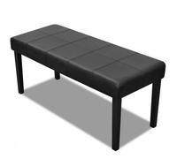 Banc - vidaXL - Noir - Cuir synthétique - 106 x 43 x 46 cm - Design contemporain