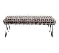 Banc Weave velours gris Kare Design