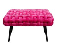 Banc Weave velours rose Kare Design