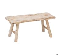 Atmosphera - Banc en bois Woody 70 x 26 x 31 cm Beige